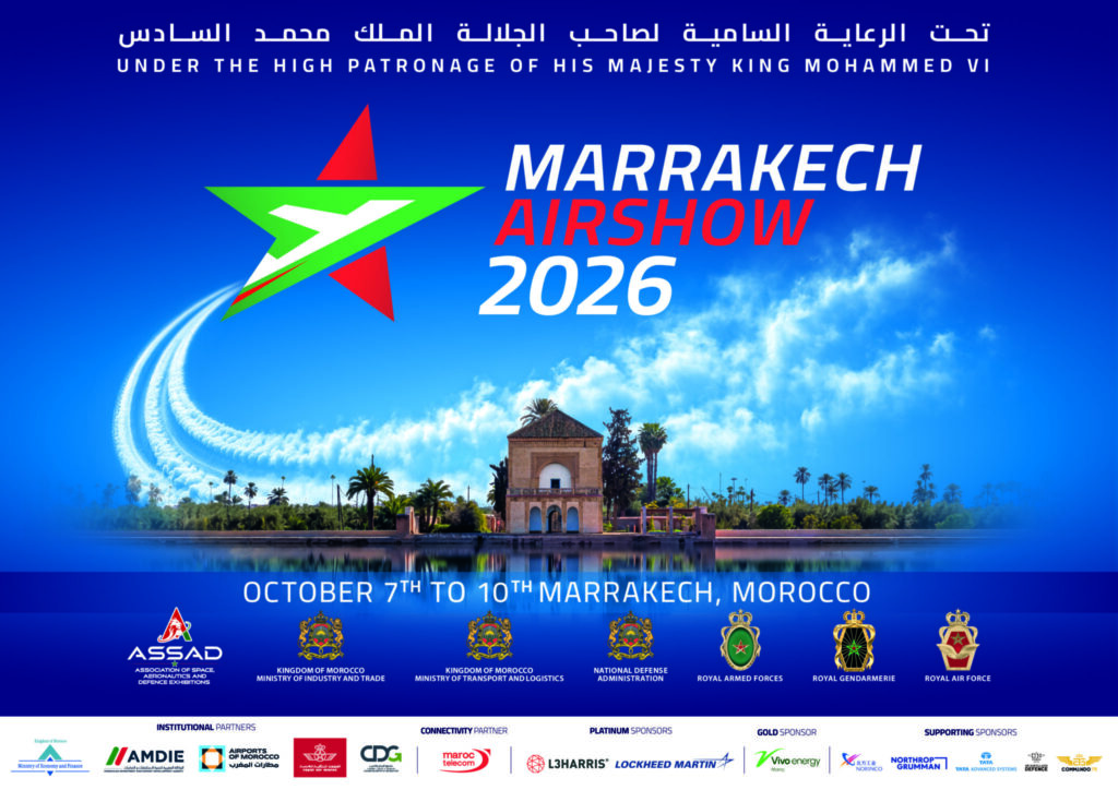 Logo ufficiale Marrakech Air Show 2026.