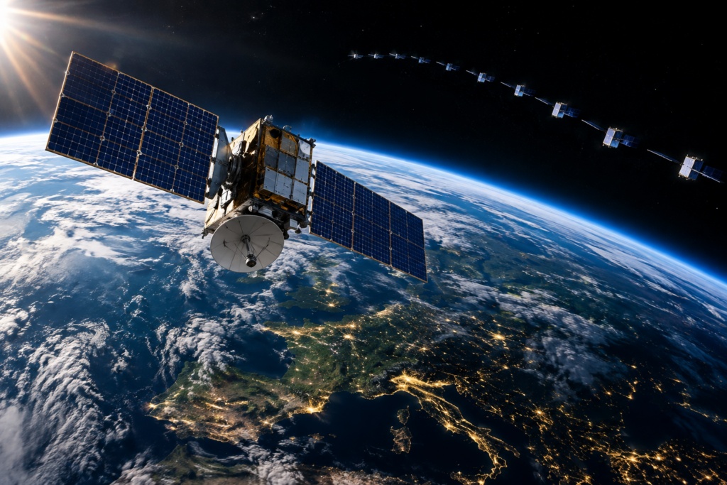 Satelliti in orbita sulla Terra nel contesto della competizione tra Rassvet e Starlink