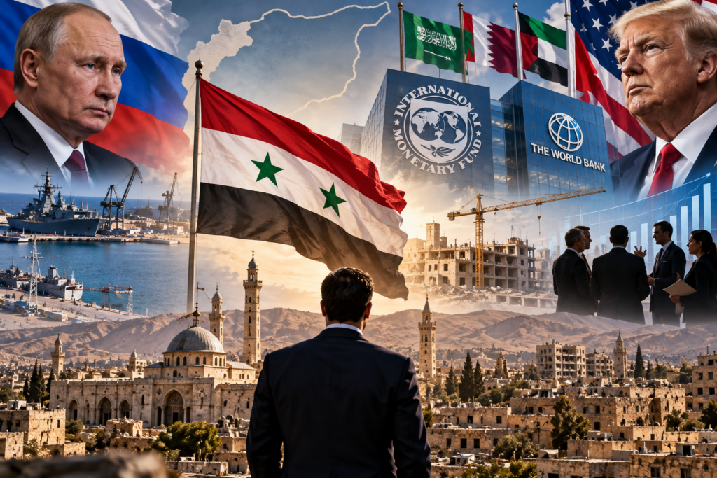 Siria, nuovi equilibri geopolitici tra Russia, Stati Uniti e mondo arabo: ricostruzione di Damasco, Banca Mondiale e Fondo monetario internazionale.